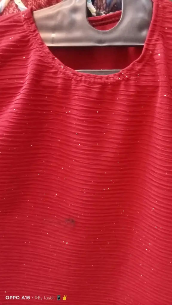 Girls top red colour 