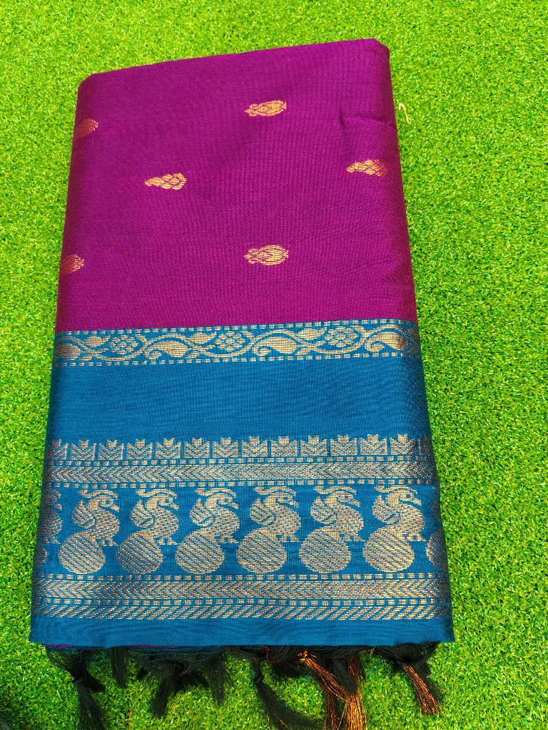 6var Saree Purple