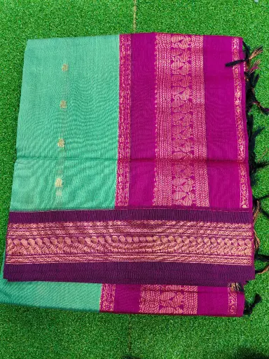 6var Saree Blue Colour 