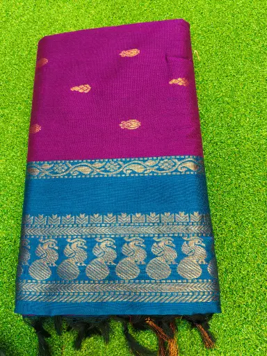 6var Saree Purple