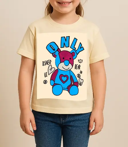 Printed High Quality Tshirts For Girls (Size S)